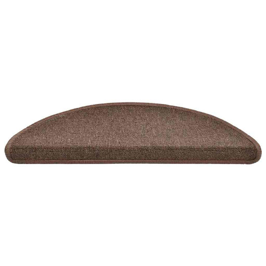 Vidaxl trapmatten 20 st 56x17x3 cm koffiebruin halfrond