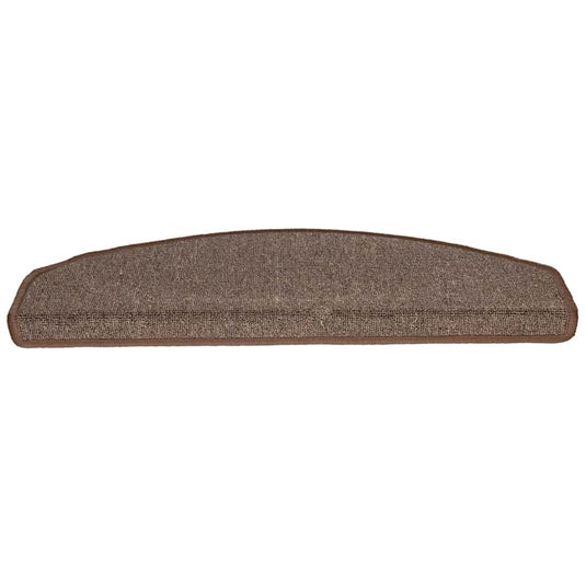 Vidaxl trapmatten 20 st 65x24x4 cm koffiebruin halfrond groot