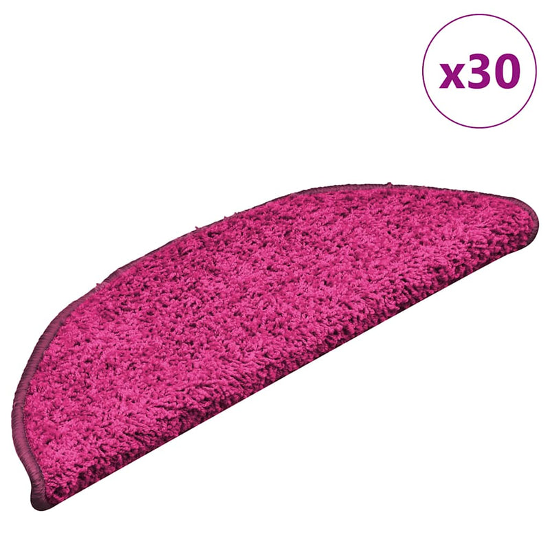 Load image into Gallery viewer, Vidaxl trapmatten 30 st 56x17x3 cm roze halfrond
