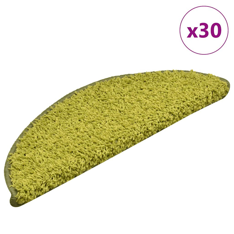 Load image into Gallery viewer, Vidaxl trapmatten 30 st 56x17x3 cm groen halfrond
