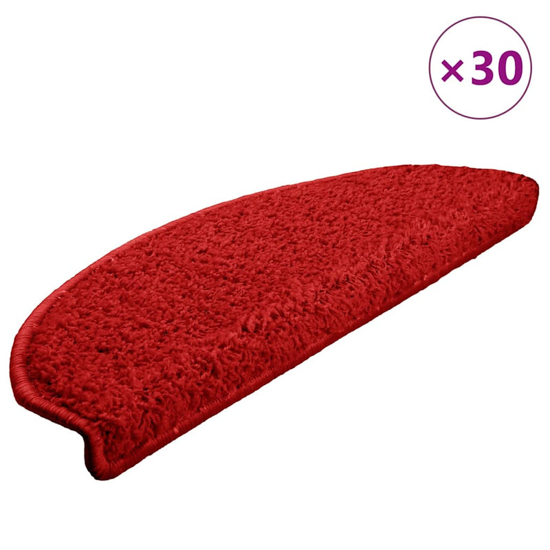 Load image into Gallery viewer, Vidaxl trapmatten 30 st 65x21x4 cm rood halfrond groot
