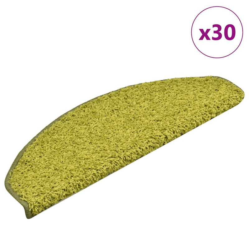 Load image into Gallery viewer, Vidaxl trapmatten 30 stuks 65x21x4 cm groen halfrond groot
