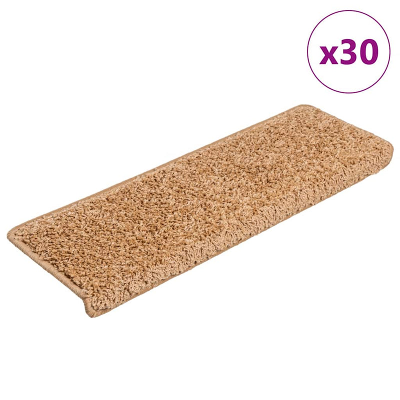 Load image into Gallery viewer, Vidaxl trapmatten 30 st 65x21x4 cm beige rechthoekige rand
