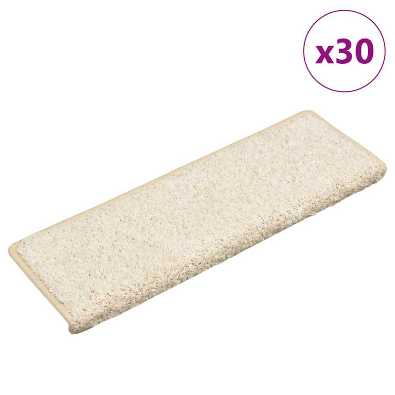Load image into Gallery viewer, Vidaxl trapmatten 30 st 65x21x4 cm wit rechthoekige rand
