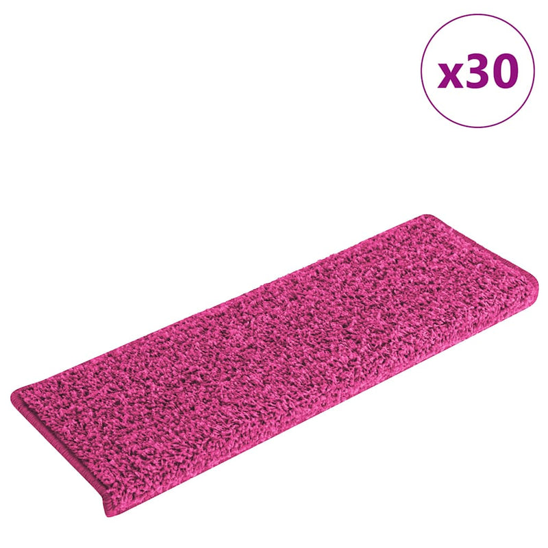 Load image into Gallery viewer, Vidaxl trapmatten 30 st 65x21x4 cm roze rechthoekige rand

