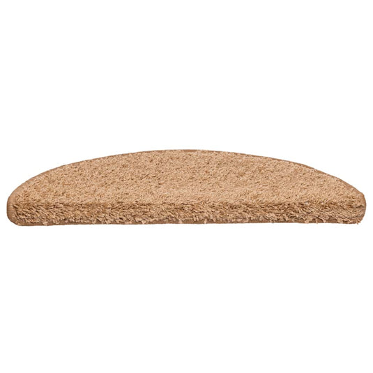 Vidaxl trapmatten 20 st 56x17x3 cm beige halfrond