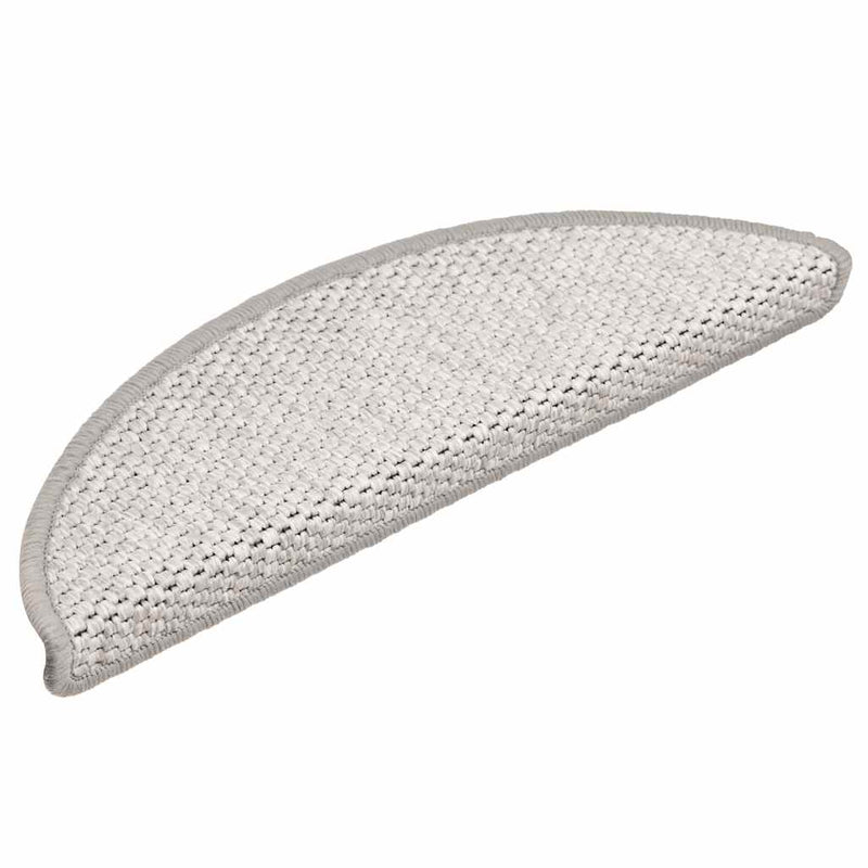 Load image into Gallery viewer, Vidaxl trapmatten zelfklevend sisal-look 30 st 56x17x3 cm platina
