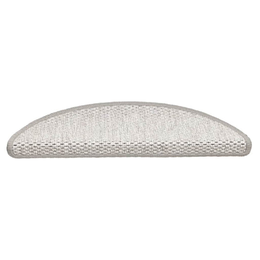 Vidaxl trapmatten zelfklevend sisal-look 30 st 56x17x3 cm platina