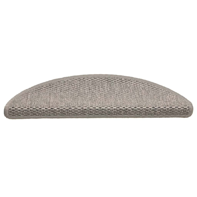 Load image into Gallery viewer, Vidaxl trapmatten zelfklevend 30 st sisal-look 56x17x3cm zilverkleurig
