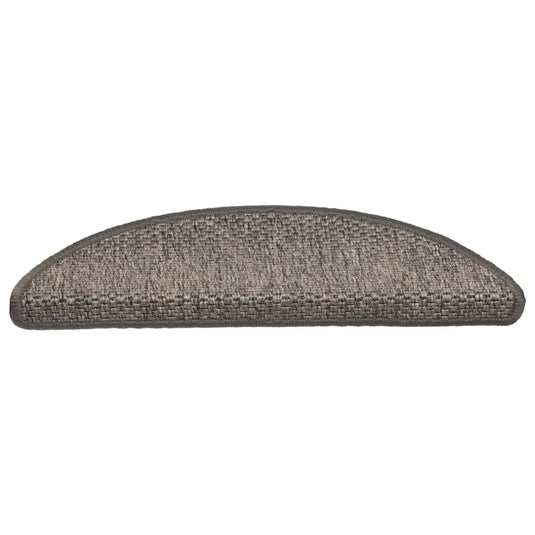 Vidaxl trapmatten zelfklevend sisal-look 30 st 56x17x3 cm grijs-beige