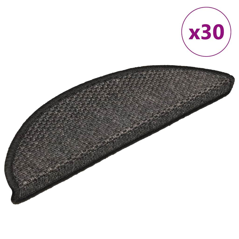 Load image into Gallery viewer, Vidaxl trapmatten zelfklevend sisal-look 30 st 56x17x3 cm antraciet
