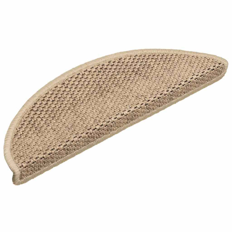 Load image into Gallery viewer, Vidaxl trapmatten zelfklevend sisal-look 30 st 56x17x3 cm zand
