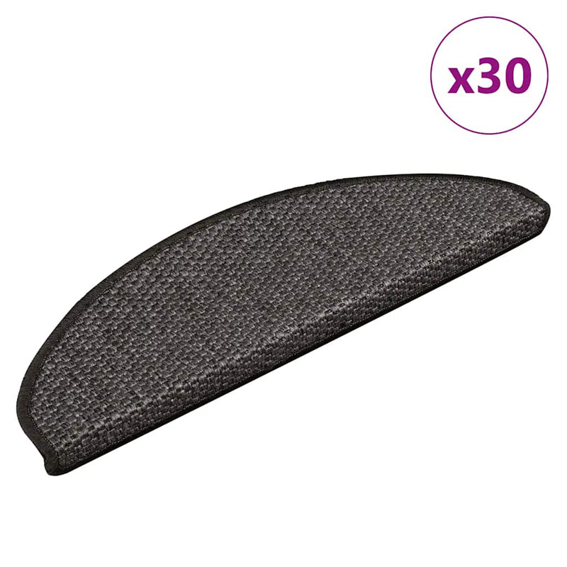 Load image into Gallery viewer, Vidaxl trapmatten zelfklevend sisal-look 30 st 65x21x4 cm antraciet
