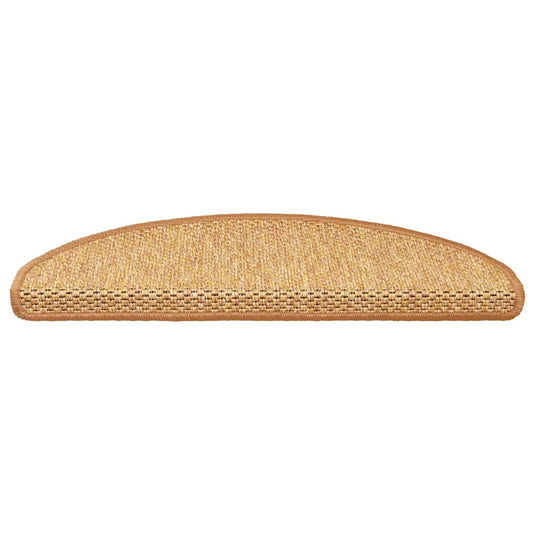 Vidaxl trapmatten zelfklevend sisal-look 30 st 65x21x4 cm sisal
