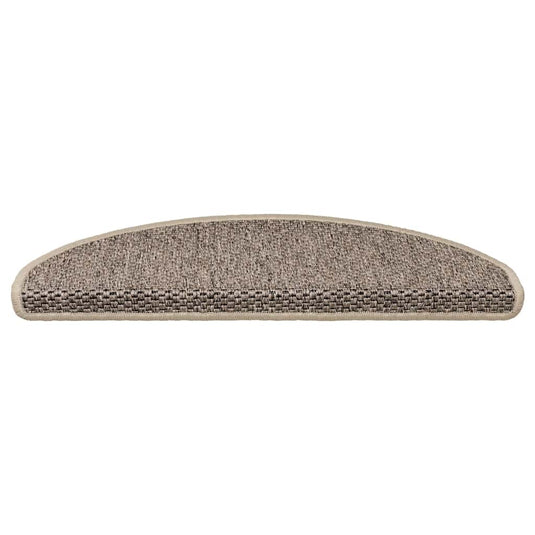 Vidaxl trapmatten zelfklevend sisal-look 30 st 65x21x4 cm donkerbeige