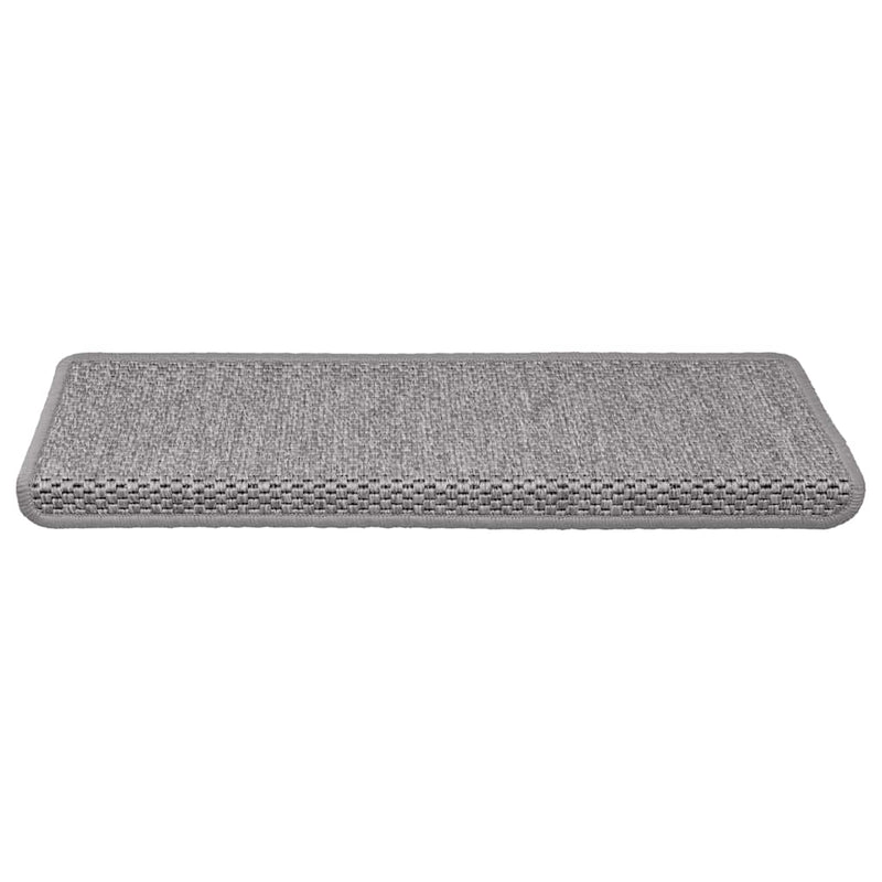 Load image into Gallery viewer, Vidaxl trapmatten zelfklevend sisal-look 30 st 65x21x4cm zilverkleurig

