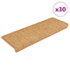 Vidaxl trapmatten zelfklevend 30 st sisal-look 65x21x4 cm sisal