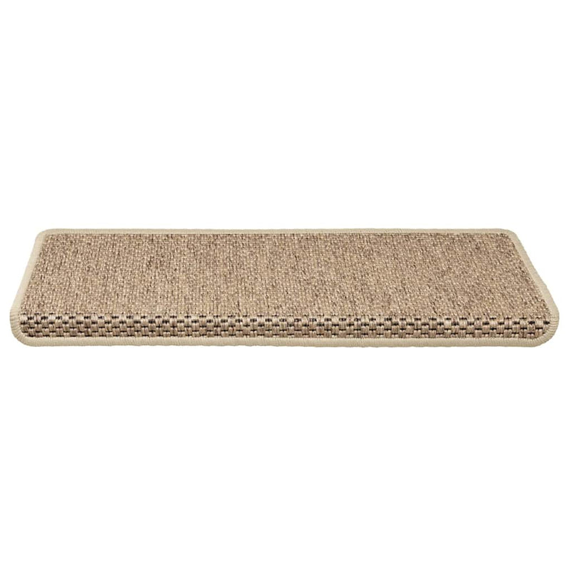 Load image into Gallery viewer, Vidaxl trapmatten zelfklevend 30 st sisal-look 65x21x4 cm zandkleurig
