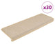 Vidaxl trapmatten zelfklevend 30 st sisal-look 65x21x4 cm berber