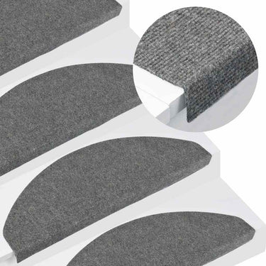 Vidaxl trapmatten zelfklevend 20 st 65x22,5x3,5 cm grijs
