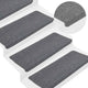 Vidaxl trapmatten zelfklevend 30 st 65x24,5x3,5 cm grijs