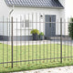Vidaxl tuinhek 3 pcs grijs 170 x 190 cm gepoedercoat staal