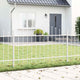 Vidaxl tuinhek 2 pcs wit 170 x 140 cm gepoedercoat staal