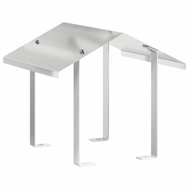 Vidaxl rookkap zilver 40 x 40 x 37,5 cm roestvrij staal