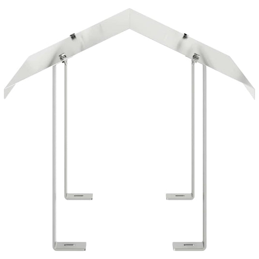 Vidaxl rookkap zilver 40 x 40 x 37,5 cm roestvrij staal