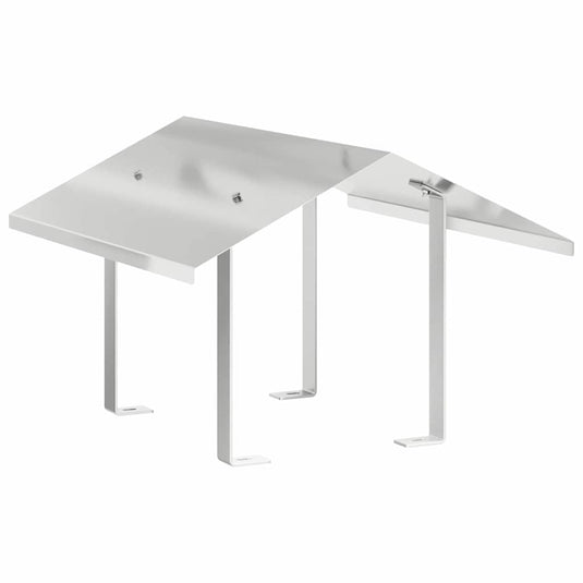 Vidaxl rookkap zilver 50 x 60 x 37 cm roestvrij staal