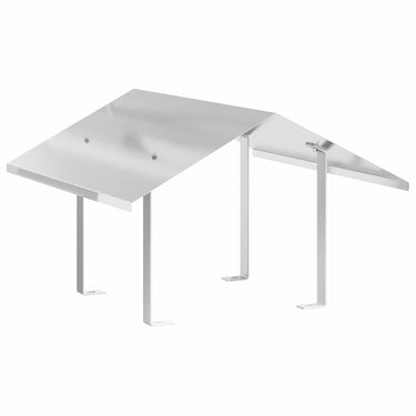 Vidaxl rookkap zilver 60 x 60 x 38 cm roestvrij staal