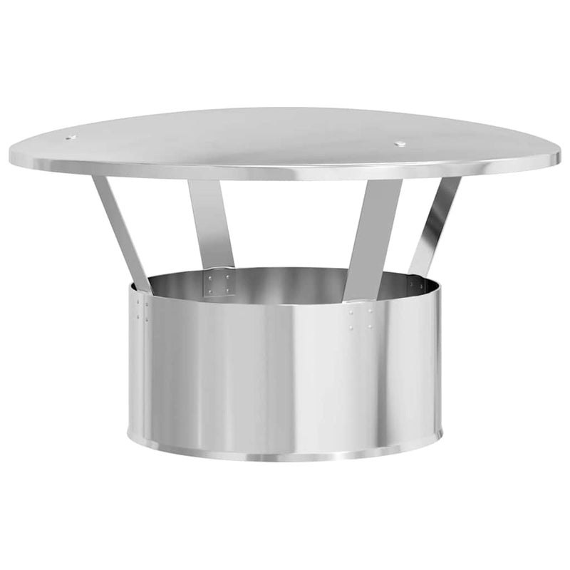 Load image into Gallery viewer, Vidaxl regenbescherming voor schoorsteen zilver 35 x 35 x 20 cm

