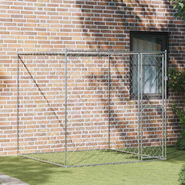 Vidaxl hondenbench zilver 200 x 200 x 200 cm gegalvaniseerd staal