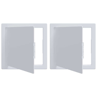 Vidaxl toegangs-panelen 2 pcs wit 15 x 15 cm abs kunststof