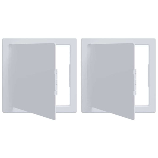 Vidaxl toegangs-panelen 2 pcs wit 15 x 15 cm abs kunststof