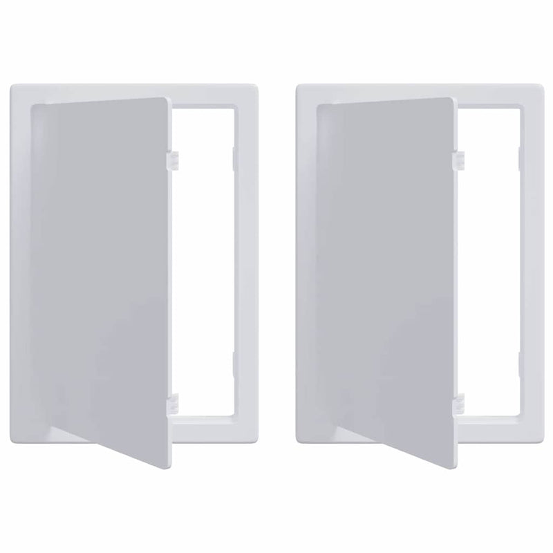 Load image into Gallery viewer, Vidaxl toegangs-panelen 2 pcs wit 15 x 23 cm abs kunststof
