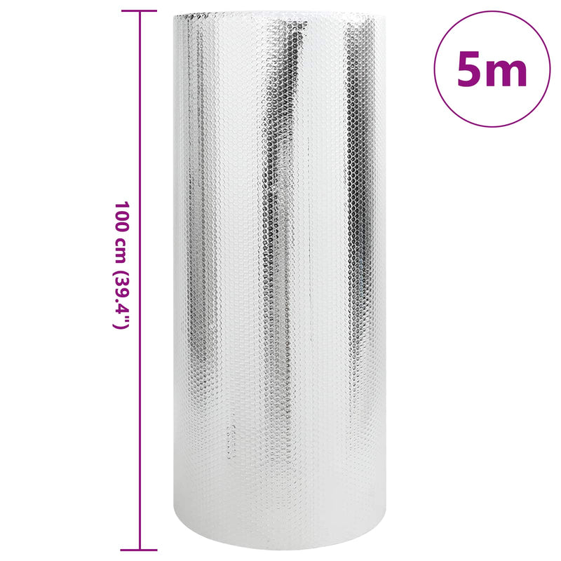 Load image into Gallery viewer, Vidaxl radiatorfolie zilver 5 x 1 m polyetheen
