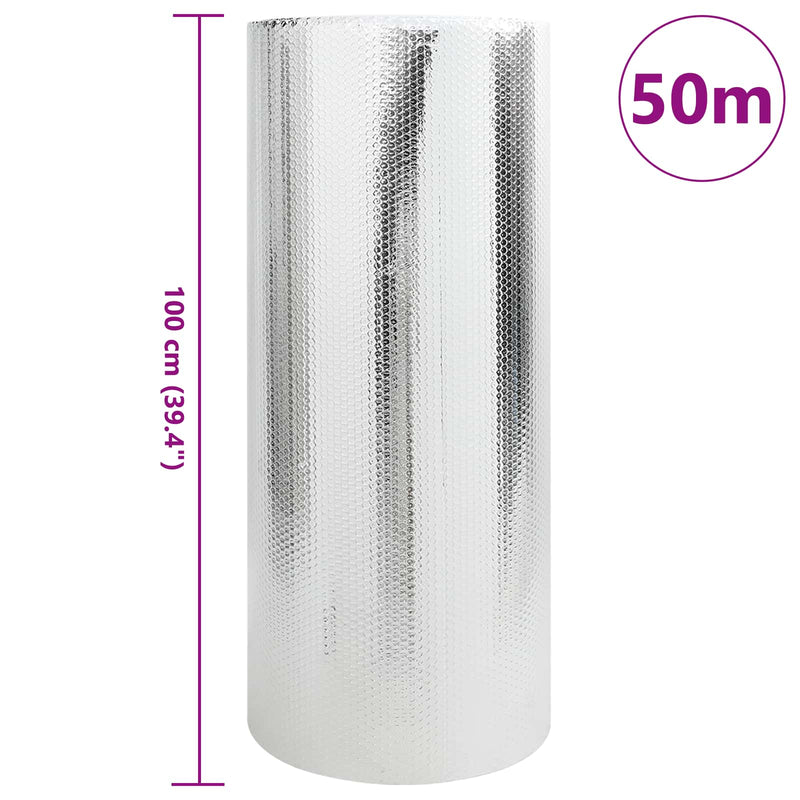 Load image into Gallery viewer, Vidaxl radiatorfolie zilver 50 x 1 m polyetheen
