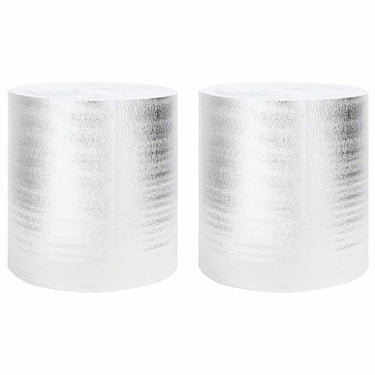 Vidaxl radiatorfolie 2 pcs zilver 25 x 0,5 m polyetheen