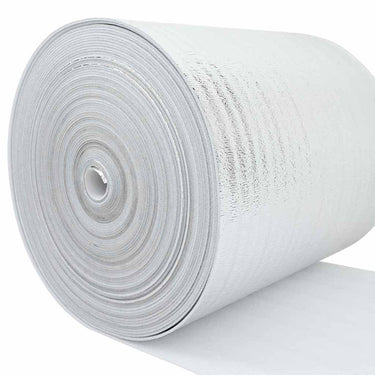 Vidaxl radiatorfolie zilver 10 x 1 m polyetheen