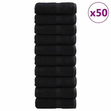 Vidaxl gastendoek solund 50 pcs zwart 30 x 50 cm 550 gsm