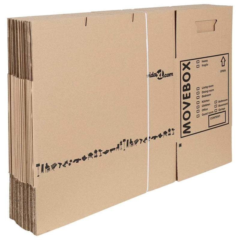Load image into Gallery viewer, Vidaxl verhuisdoos 20 pcs naturel 59 x 31,5 x 31,5 cm karton
