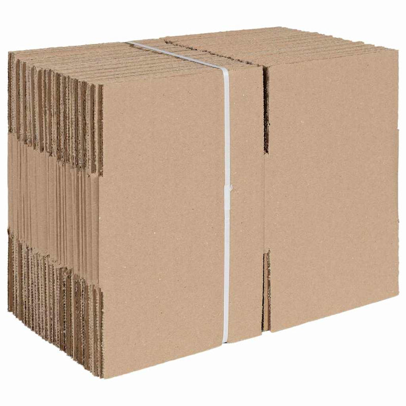 Load image into Gallery viewer, Vidaxl vouwdoos met opslag 50 pcs naturel 15 x 15 x 8 cm karton
