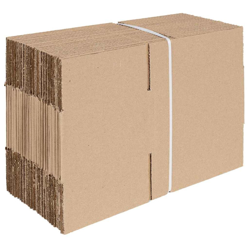 Load image into Gallery viewer, Vidaxl vouwdoos met opslag 50 pcs naturel 20 x 15 x 10 cm karton
