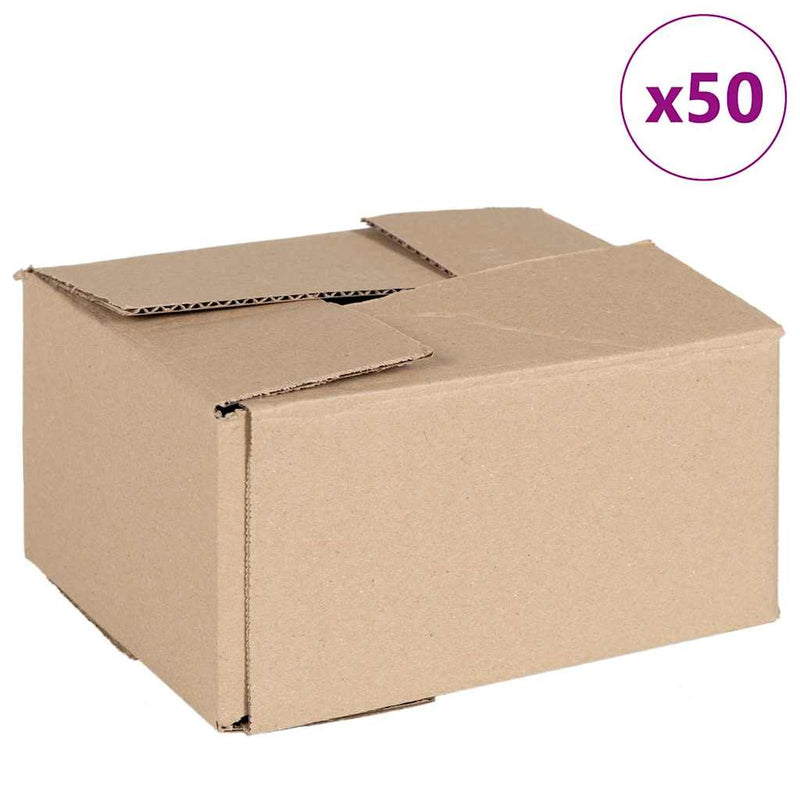 Load image into Gallery viewer, Vidaxl vouwdoos met opslag 50 pcs naturel 20 x 15 x 10 cm karton
