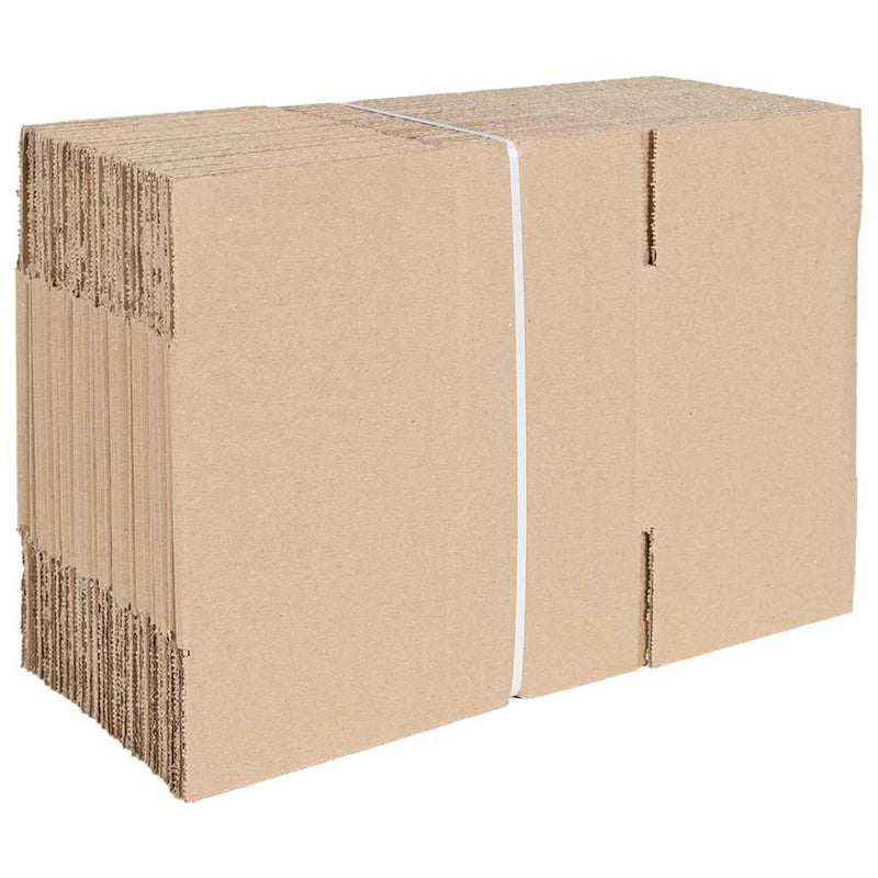 Load image into Gallery viewer, Vidaxl vouwdoos met opslag 50 pcs naturel 24 x 13 x 13 cm karton
