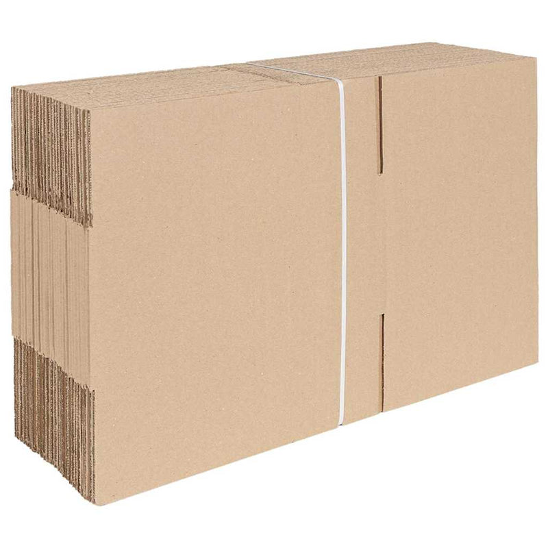 Load image into Gallery viewer, Vidaxl vouwdoos met opslag 50 pcs naturel 30 x 21,5 x 14 cm karton
