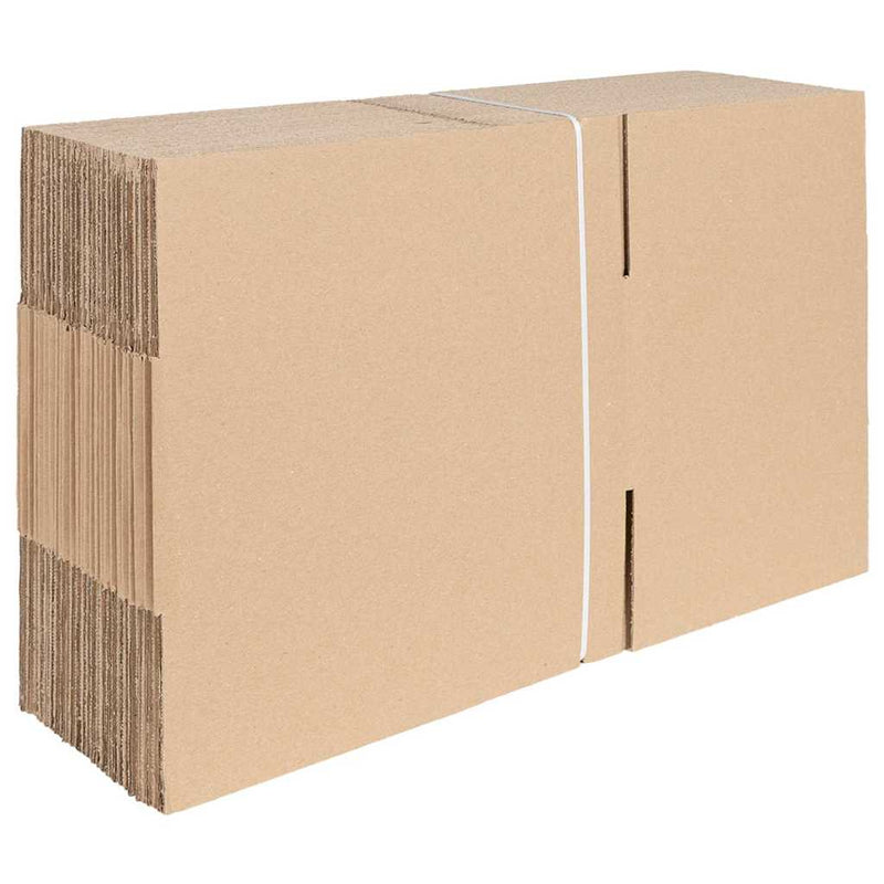Load image into Gallery viewer, Vidaxl vouwdoos met opslag 50 pcs naturel 35 x 24 x 15 cm karton
