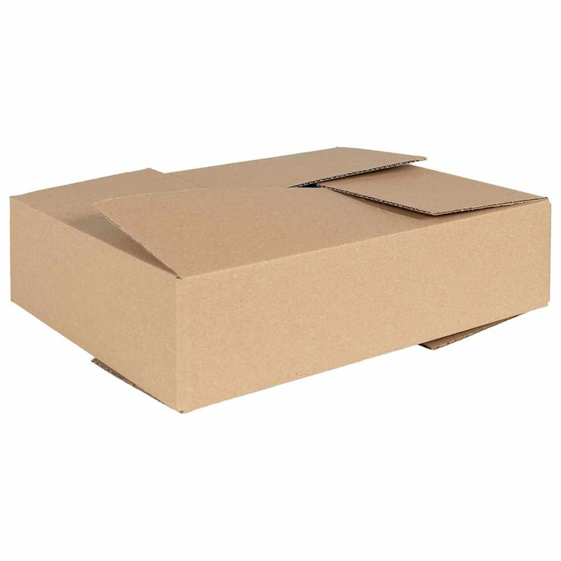 Load image into Gallery viewer, Vidaxl vouwdoos met opslag 50 pcs naturel 40 x 30 x 10 cm karton
