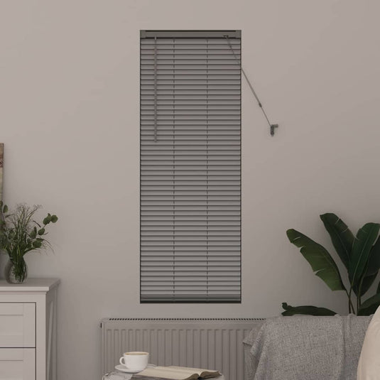 Vidaxl venetiaanse jaloezieën zilver 130 x 45 cm aluminium